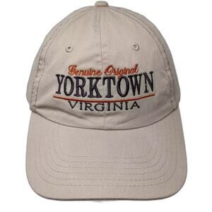 Ohiopyle Yorktown Virginia Baseball Cap Beige Brown Strapback OS Hat Embroidered